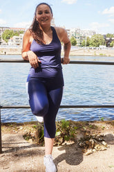 Débardeur avec brassière intégrée "L'Indépendante" -  pratique respirant et stylé, écoresponsable